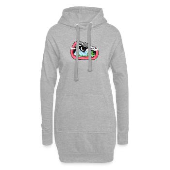 Carabine montagne montagne cadeau alpiniste - Sweat-shirt à capuche long Femme - gris chiné - Devant