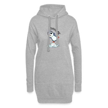 Environment Climate change Climate protection - Hoodie Dress - heather grey - Front
