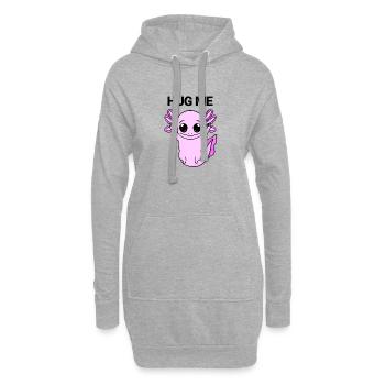 Axolotl Câlin - Sweat-shirt à capuche long Femme - gris chiné - Devant
