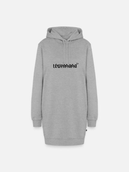 Löwenmama - Hoodie-Kleid - Grau meliert