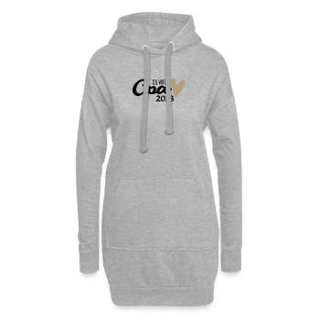 Opa 2023 - Opa werden - Bald Opa - Hoodie-Kleid - Grau meliert - Vorne