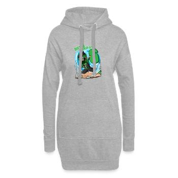 6 Jahre Junge Ninja - 6 Geburtstag - Ich bin 6 - Hoodie-Kleid - Grau meliert - Vorne