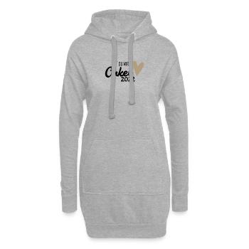 Onkel 2022 - Onkel werden - Hoodie-Kleid - Grau meliert - Vorne
