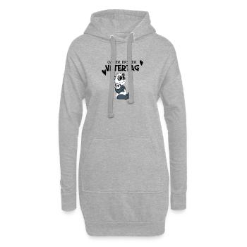 Vatertag - erster Vatertag Geschenk - Hoodie-Kleid - Grau meliert - Vorne