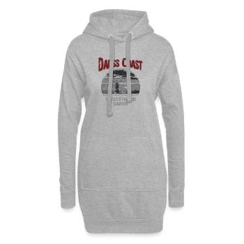 Darss Coast - Dein Statement für den Darß - Hoodie-Kleid - Grau meliert - Vorne
