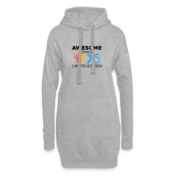 Fantastique depuis 1975 - né en 1975 - Sweat-shirt à capuche long Femme - gris chiné - Devant