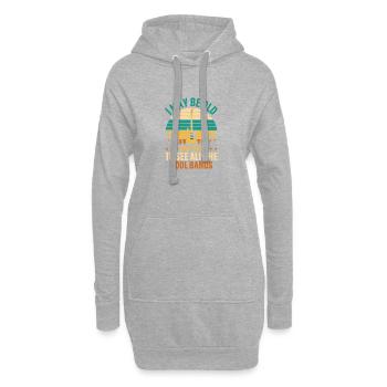 Guitare et nature Sunset Vibe - Sweat-shirt à capuche long Femme - gris chiné - Devant