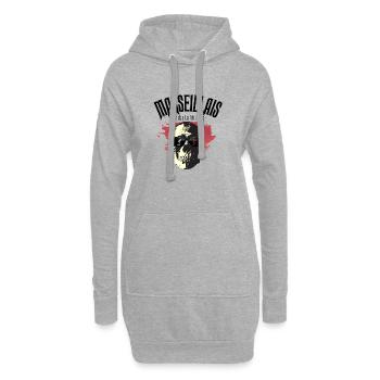 Marseillais Hasta La Muerte - 13 - Sweat-shirt à capuche long Femme - gris chiné - Devant