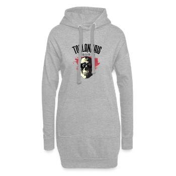 Toulonnais Hasta La Muerte - 83 - Sweat-shirt à capuche long Femme - gris chiné - Devant