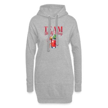Team Bloody Mary Cocktail für Barkeeper - Hoodie-Kleid - Grau meliert - Vorne
