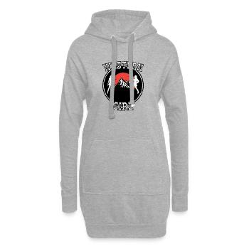 Western Girl Mountain Silhouette - Hoodie-Kleid - Grau meliert - Vorne