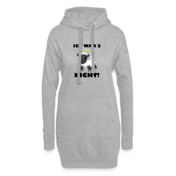 Schaf Engel - ich wars nicht - Hoodie-Kleid - Grau meliert - Vorne