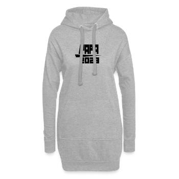 Papa 2023 - Hoodie-Kleid - Grau meliert - Vorne