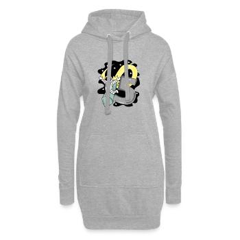 Garçon de 5 ans - cadeau de 5ème anniversaire - Sweat-shirt à capuche long Femme - gris chiné - Devant