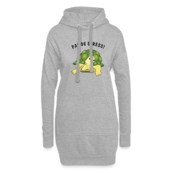 pas de stress - Hoodie-Kleid - Grau meliert - Vorne
