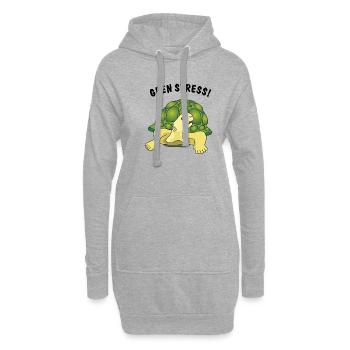 geen stress - Hoodie-Kleid - Grau meliert - Vorne