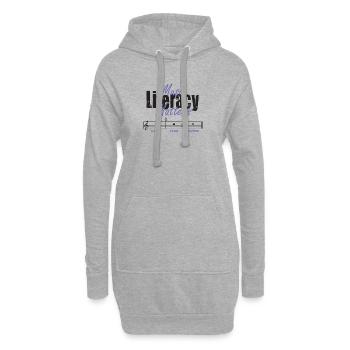 Music Literacy Matters - Hoodie-Kleid - Grau meliert - Vorne