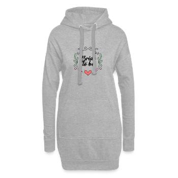Bride Hen Party - Bride JGA - Sweat-shirt à capuche long Femme - gris chiné - Devant