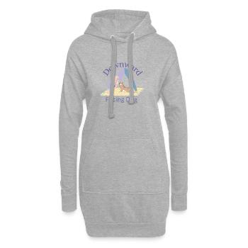 Chien tête en bas - Yoga Tea - Sweat-shirt à capuche long Femme - gris chiné - Devant