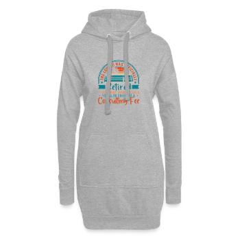 La légende est officiellement retirée - Sweat-shirt à capuche long Femme - gris chiné - Devant