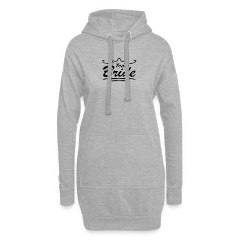 Célébration de mariage nuptiale par équipe - Sweat-shirt à capuche long Femme - gris chiné - Devant
