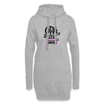 Opa loading 2023 - Opa werden - Bald Opa - Hoodie-Kleid - Grau meliert - Vorne