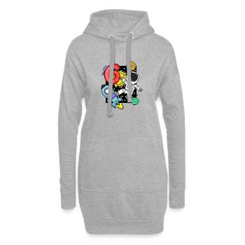 6e anniversaire - 6 ans Jeune astronaute - Sweat-shirt à capuche long Femme - gris chiné - Devant