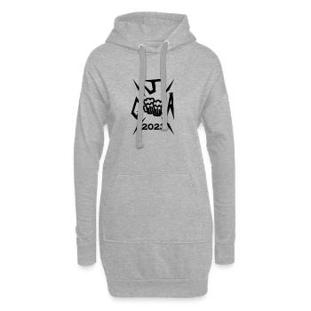 2023 Junggesellenabschied - Hoodie-Kleid - Grau meliert - Vorne