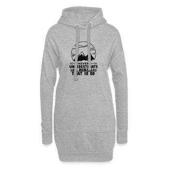 20ème anniversaire randonneur 20 ans sommets montagnes - Sweat-shirt à capuche long Femme - gris chiné - Devant
