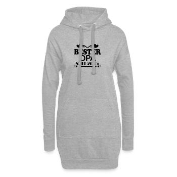 Bester Opa seit 2005 - Hoodie-Kleid - Grau meliert - Vorne