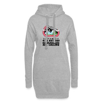 41. Geburtstag Berge 41 Jahre alt Vater - Hoodie-Kleid - Grau meliert - Vorne