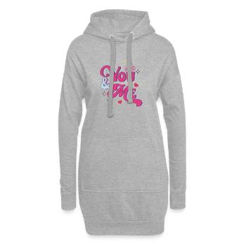 Ils - Sweat-shirt à capuche long Femme - gris chiné - Devant