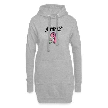 Vatertag - Hoodie-Kleid - Grau meliert - Vorne