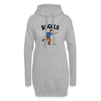 Joueur de boccia Vêtements avec balles de pétanque Boccia - Sweat-shirt à capuche long Femme - gris chiné - Devant