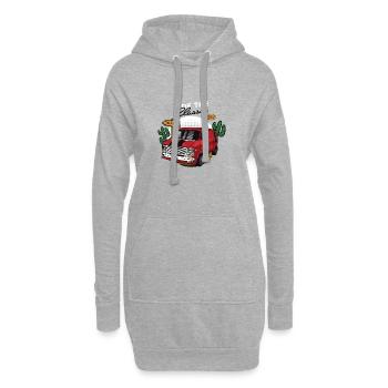 Ride the Classic Van Roadtrip - Hoodie Dress - heather grey - Front