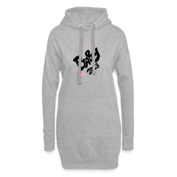 Bébé 2023 - naissance fille enceinte fille - Sweat-shirt à capuche long Femme - gris chiné - Devant
