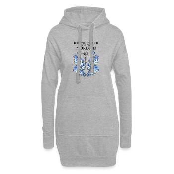 Nordsee - Hoodie-Kleid - Grau meliert - Vorne