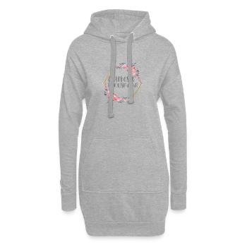 Weltbeste Bonusmama Muttertag Stiefmutter Familie  - Hoodie-Kleid - Grau meliert - Vorne