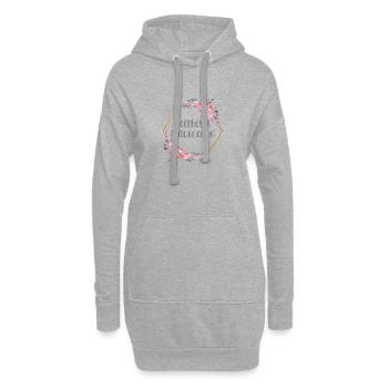 Influencerin Social Media Geschenk - Hoodie-Kleid - Grau meliert - Vorne
