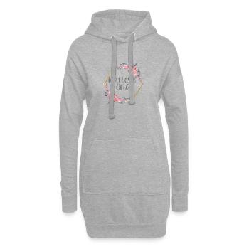 Weltbeste Oma Großmutter Muttertag Geschenk - Hoodie-Kleid - Grau meliert - Vorne