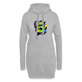 5 Birthday Boy Astronaut - cinq ans - Sweat-shirt à capuche long Femme - gris chiné - Devant