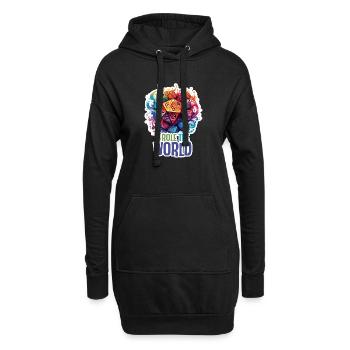I Role the World – Conception de Jeux de Rôle Fantastique - Sweat-shirt à capuche long Femme - noir - Devant