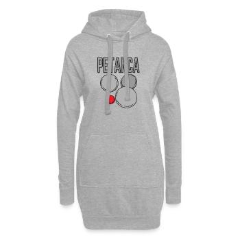 Bolas de Petanca Boule Kugeln für Bouler Petanque - Hoodie-Kleid - Grau meliert - Vorne
