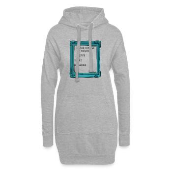 Three simple rules - Hoodie-Kleid - Grau meliert - Vorne