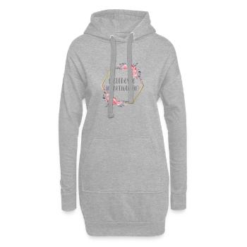 Infektiologin Ärztin Doktorin Beruf Geschenk - Hoodie-Kleid - Grau meliert - Vorne
