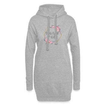 Schweiz Schwyz Mädchen Heimat Geschenk - Hoodie-Kleid - Grau meliert - Vorne