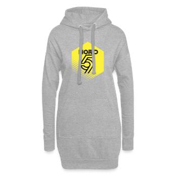 Nord - Sweat-shirt à capuche long Femme - gris chiné - Devant