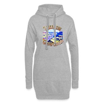 J’ai fait une randonnée dans le Grand Canyon Arizona Men Women - Sweat-shirt à capuche long Femme - gris chiné - Devant