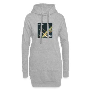 Affiche de Style rétro voyage dans l’espace « Quitter la Terre » - Sweat-shirt à capuche long Femme - gris chiné - Devant