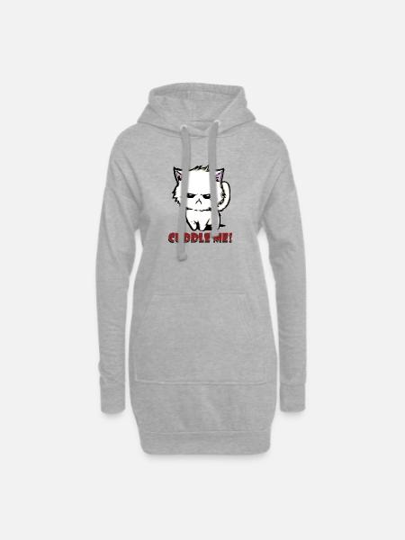 cuddle me2 - Hoodie-Kleid - Grau meliert